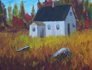 Old House at Stonehurst - an early painting by Nova Scotia artist and oil painter, Laurie Lacey. Old House at Stonehurst - an early painting by Nova Scotia Artist and oil painter, Laurie Lacey.